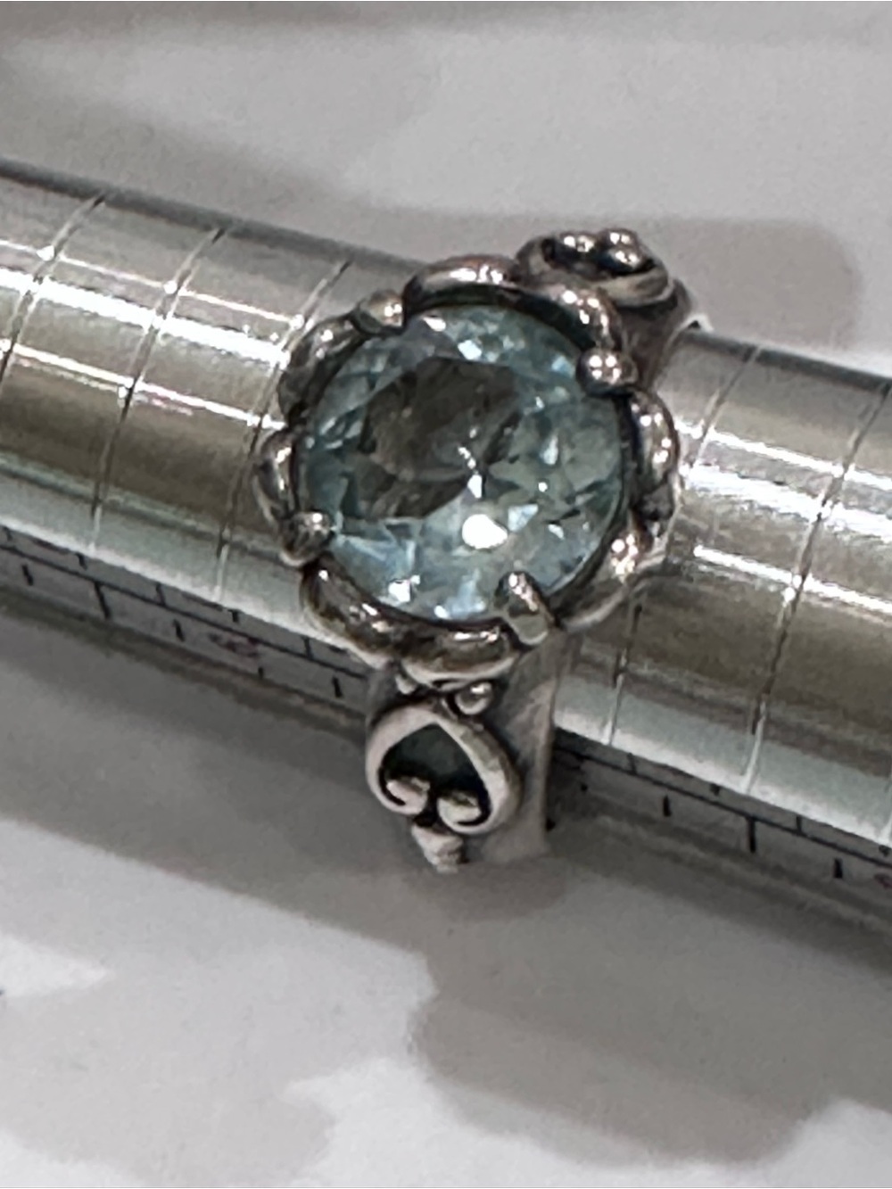 Brighton Sterling Silver (925)  Blue Topaz Gemstone Ring